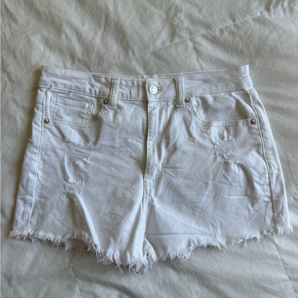 American Eagle White Denim Shorts